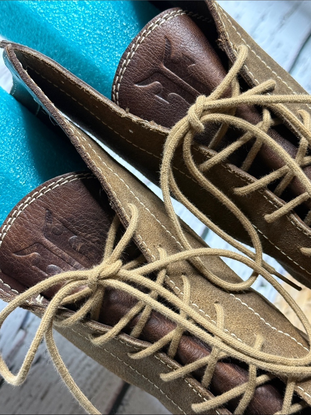Frye Sundance Tuscarora lace up brown boots - Picture 9 of 15